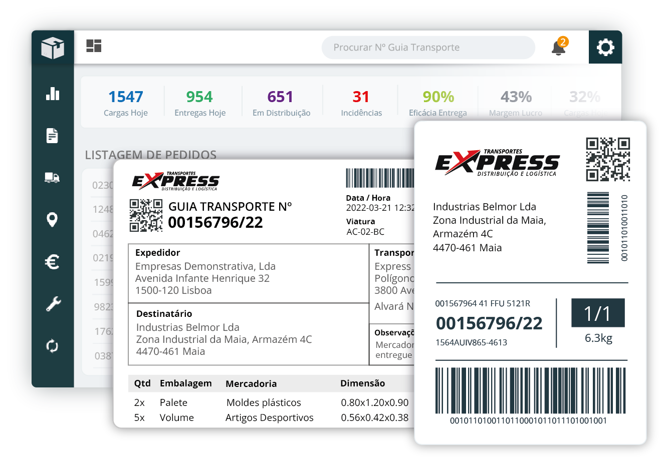guias transporte digitais